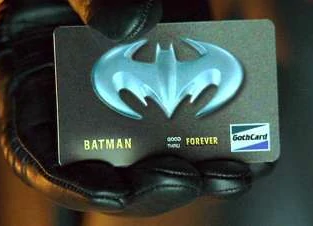 Batman & Robin Bat Credit Card 