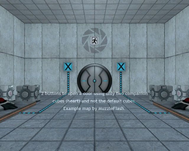 Portal - Two button door