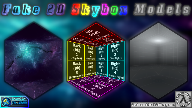 Fake 2D Skybox Models