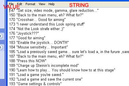 This is how your strings.lst should look: