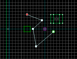 A path with a number of nodes added to it